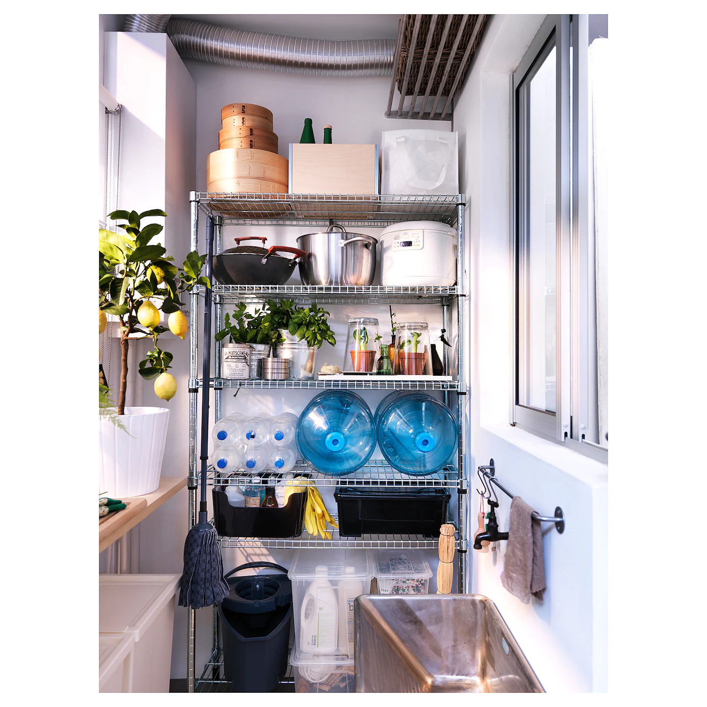 IKEA OMAR 1 Section Shelving Unit 36 1/4x14 1/8x71 1/4 " 5 IKEA OMAR 1 Section Shelving Unit 36 1/4x14 1/8x71 1/4 " - Image 3