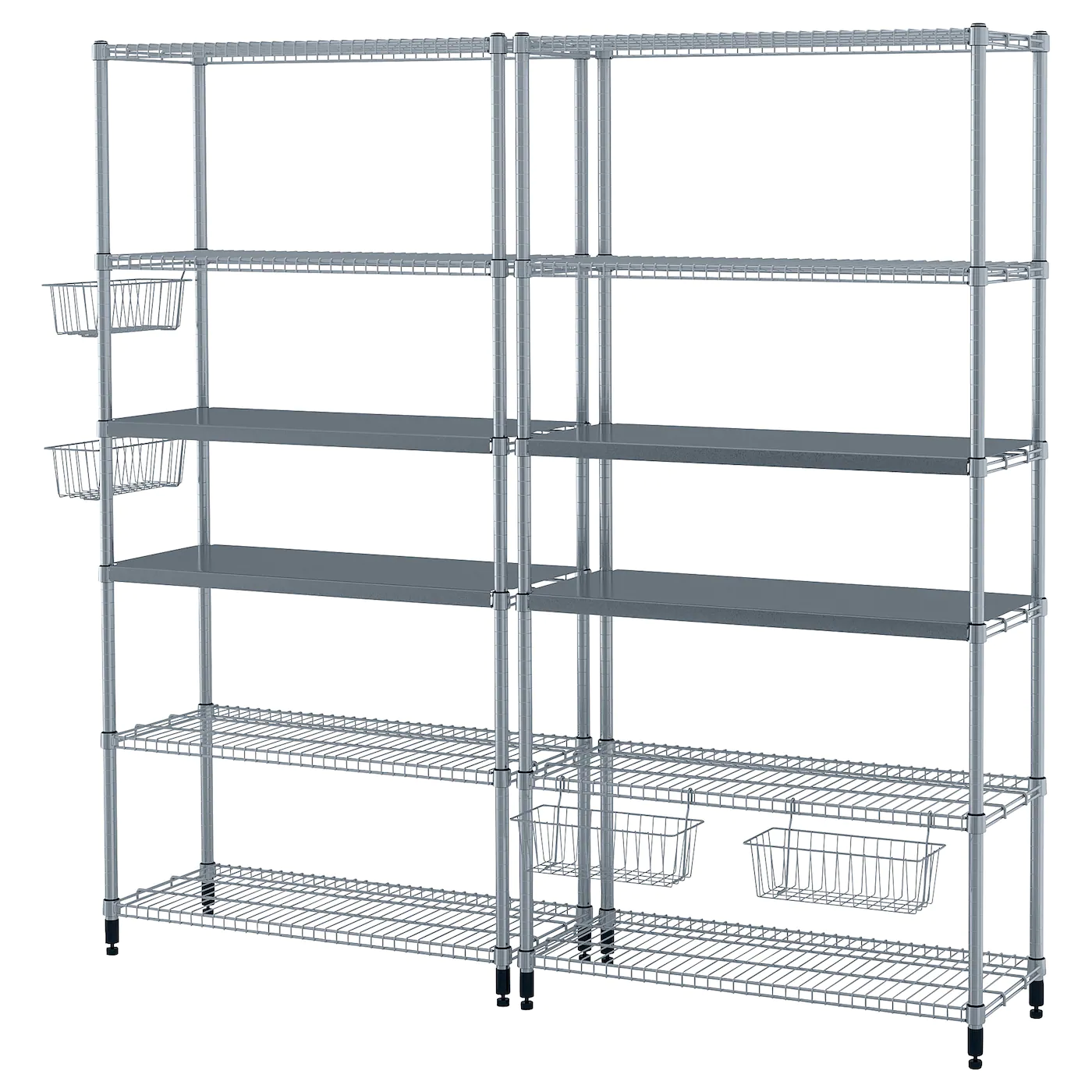 IKEA OMAR 2 Section Shelving Unit 77 1/2x14 1/8x71 1/4 "