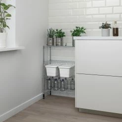 IKEA OMAR 2 Section Shelving Unit 23 5/8x9 7/8x30 3/8 " -Ikea Storage solution systems Sales omar 2 section shelving unit 1010912 pe828286 s5