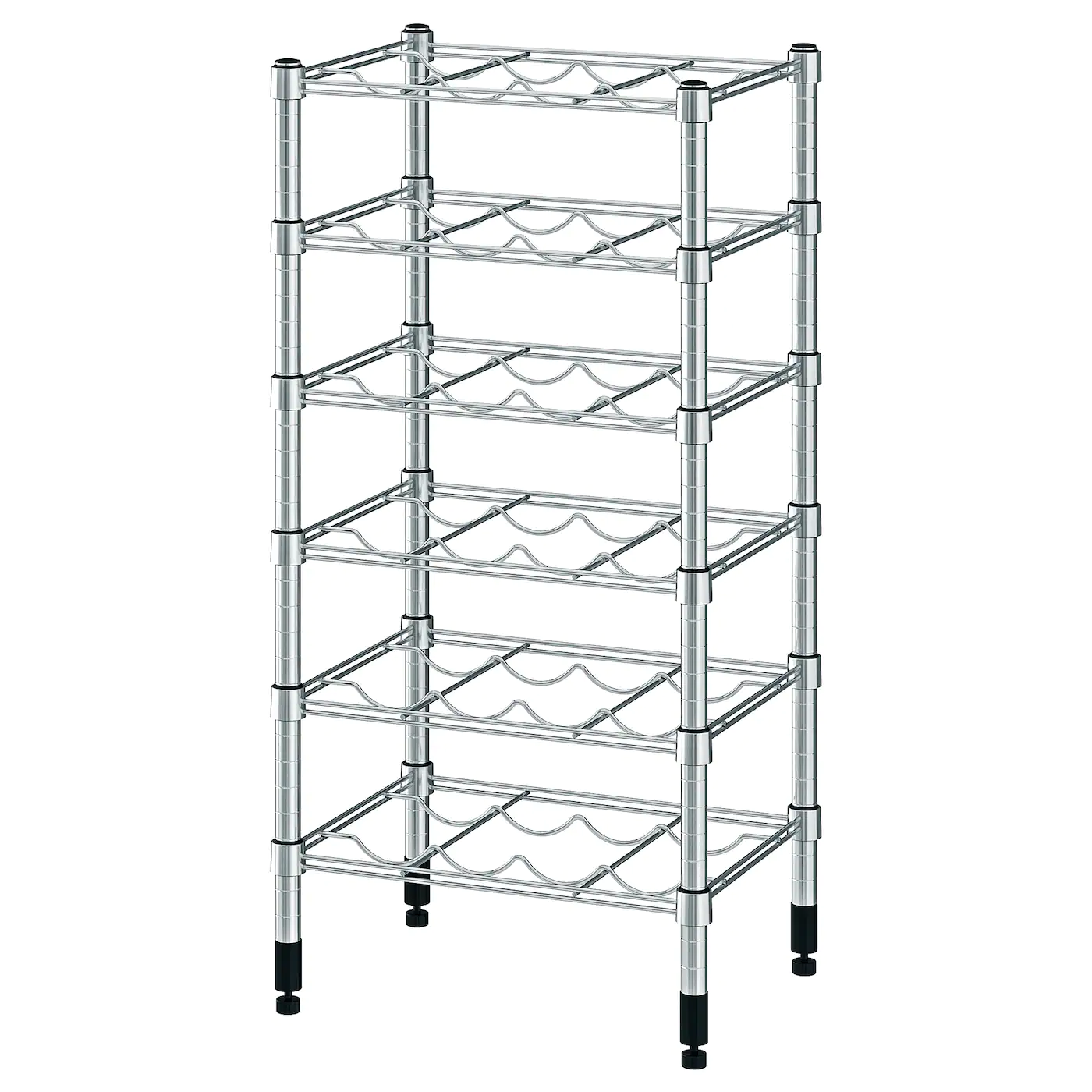 IKEA OMAR Bottle Shelving Unit Galvanized 18 1/8x14x37 "
