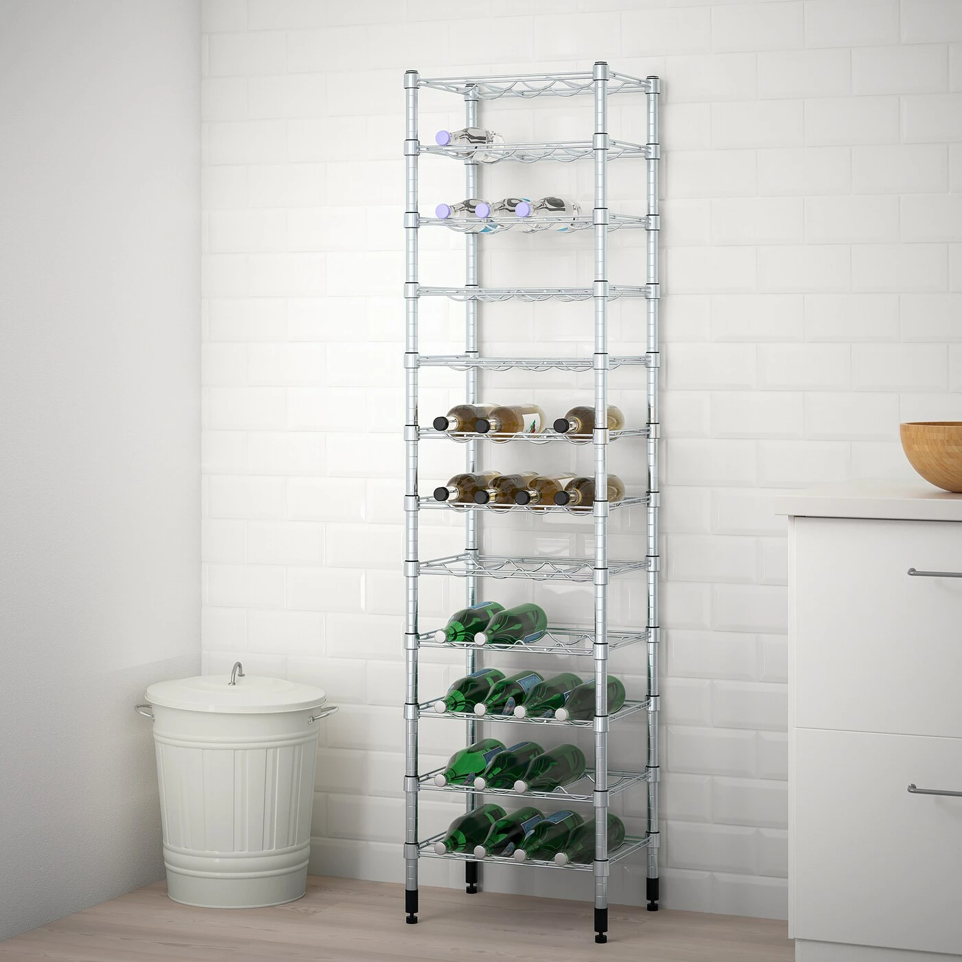 IKEA OMAR Bottle Shelving Unit 18 1/8x14 1/8x71 1/4 " 4 IKEA OMAR Bottle Shelving Unit 18 1/8x14 1/8x71 1/4 " - Image 2