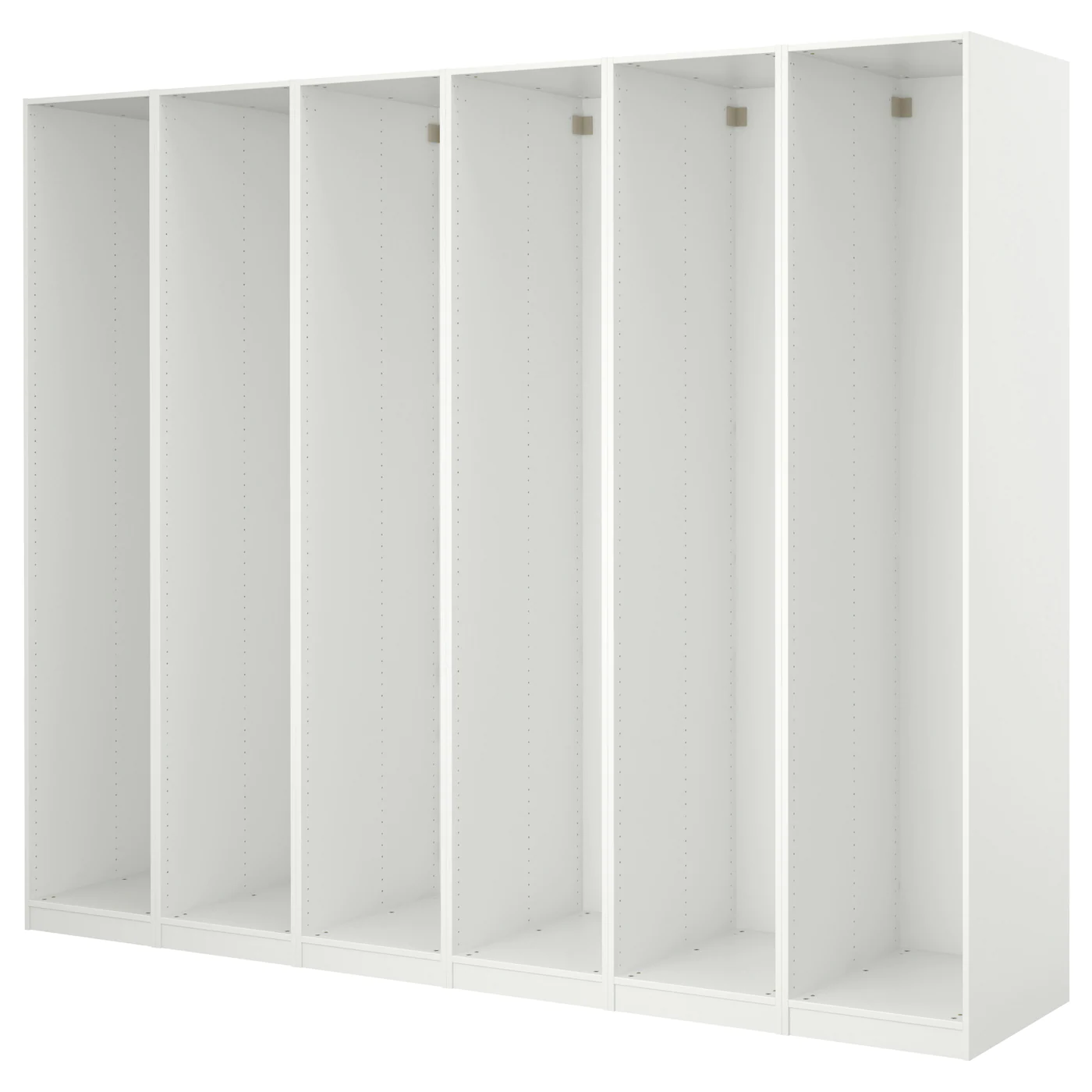 IKEA PAX 6 Wardrobe Frames White 117 7/8x22 7/8x93 1/8 "