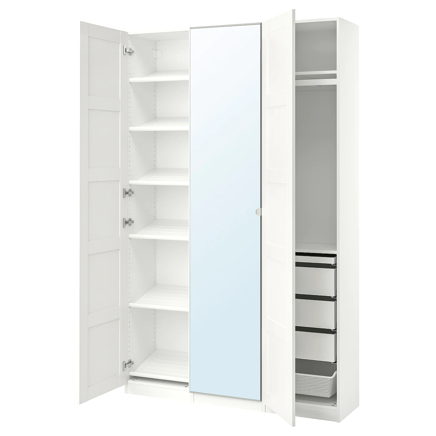 IKEA PAX / BERGSBO/VIKEDAL Wardrobe Combination White/mirror Glass 59x15x93 1/8 " 1 IKEA PAX / BERGSBO/VIKEDAL Wardrobe Combination White/mirror Glass 59x15x93 1/8 " -Ikea Storage solution systems Sales pax bergsbo vikedal wardrobe combination white mirror glass 0800886 pe768052 s5
