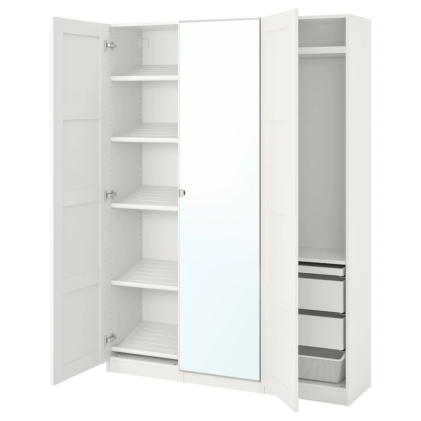 IKEA PAX / BERGSBO/VIKEDAL Wardrobe Combination White/mirror Glass 59x15x79 1/4 " 1 IKEA PAX / BERGSBO/VIKEDAL Wardrobe Combination White/mirror Glass 59x15x79 1/4 " -Ikea Storage solution systems Sales pax bergsbo vikedal wardrobe combination white mirror glass 0800889 pe768054 s5