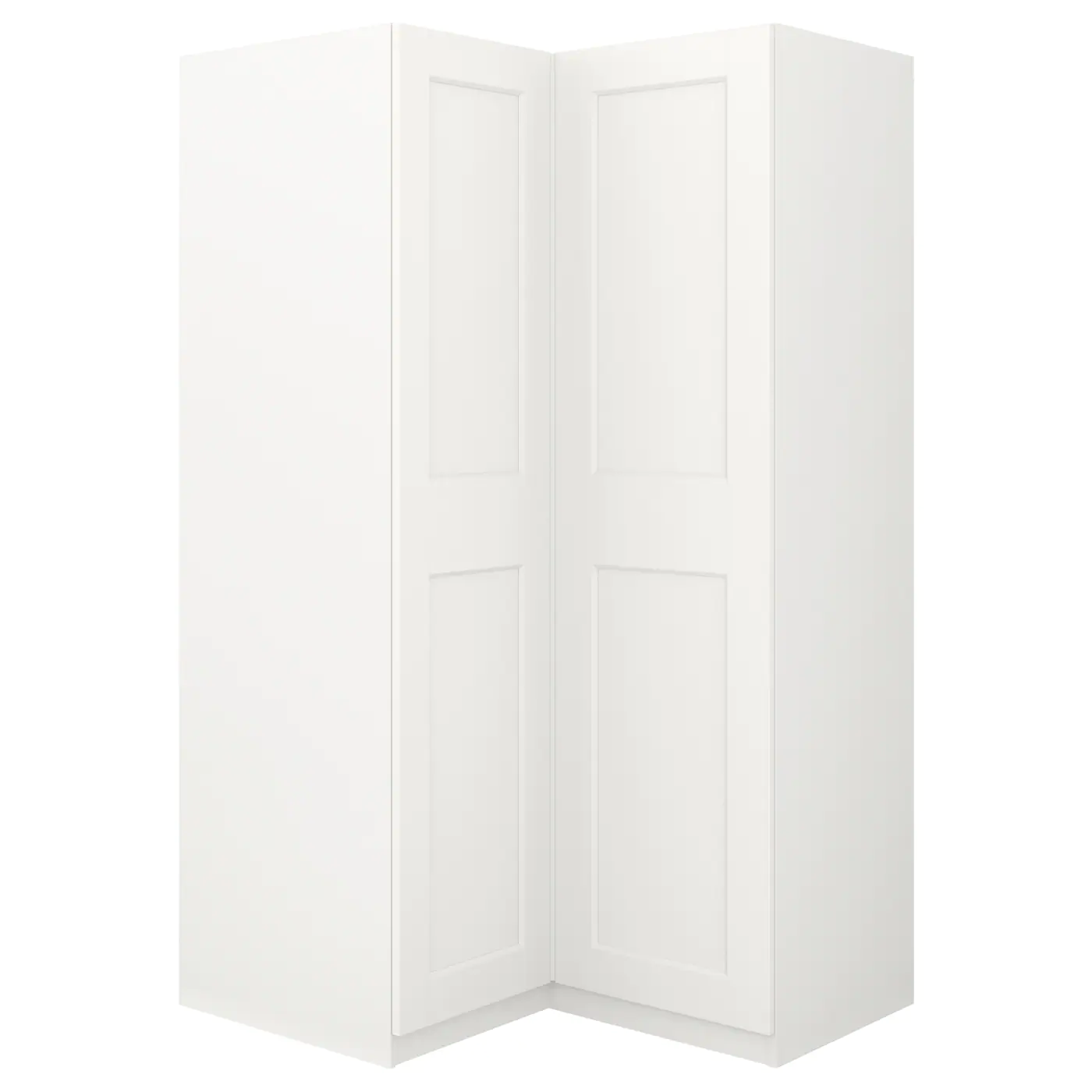 IKEA PAX Corner Wardrobe White/Grimo White 43 1/2/43 1/2x79 1/4 " 4 IKEA PAX Corner Wardrobe White/Grimo White 43 1/2/43 1/2x79 1/4 " - Image 2