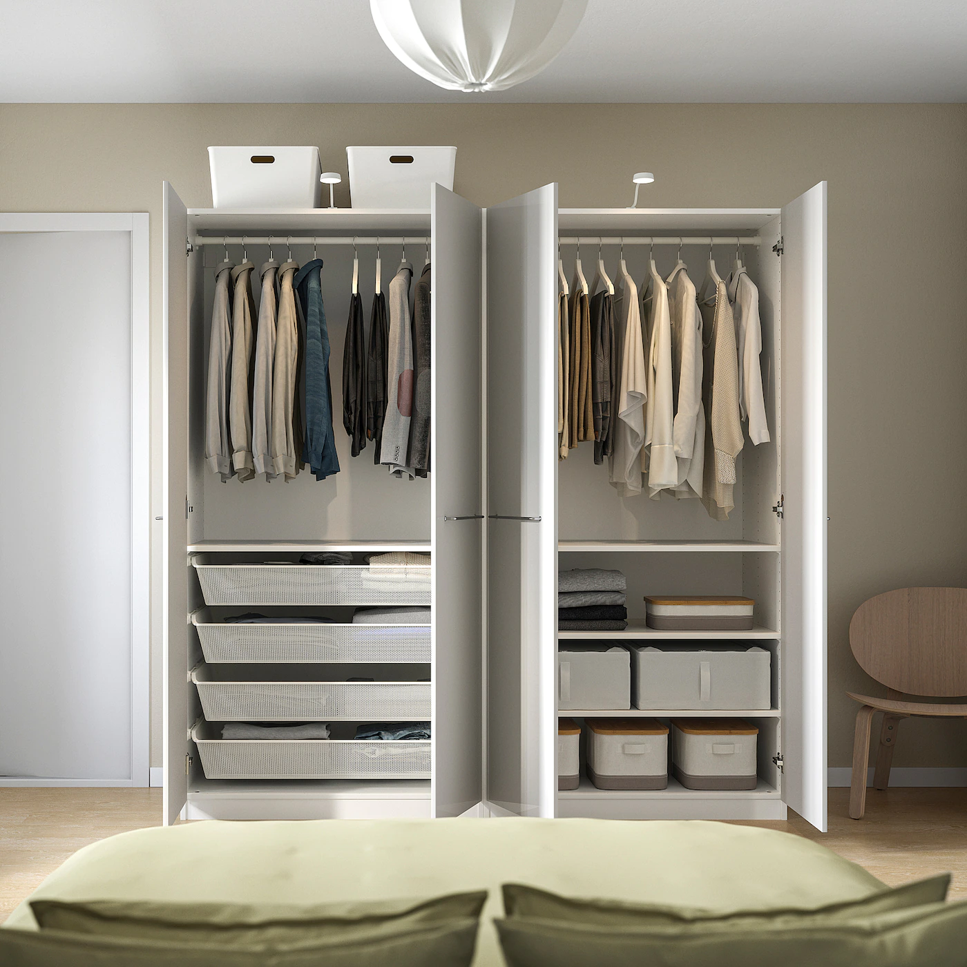 IKEA PAX / FARDAL Wardrobe White/highgloss Light Gray 78 3/4x23 5/8x79 1/4 " 4 IKEA PAX / FARDAL Wardrobe White/highgloss Light Gray 78 3/4x23 5/8x79 1/4 " - Image 2