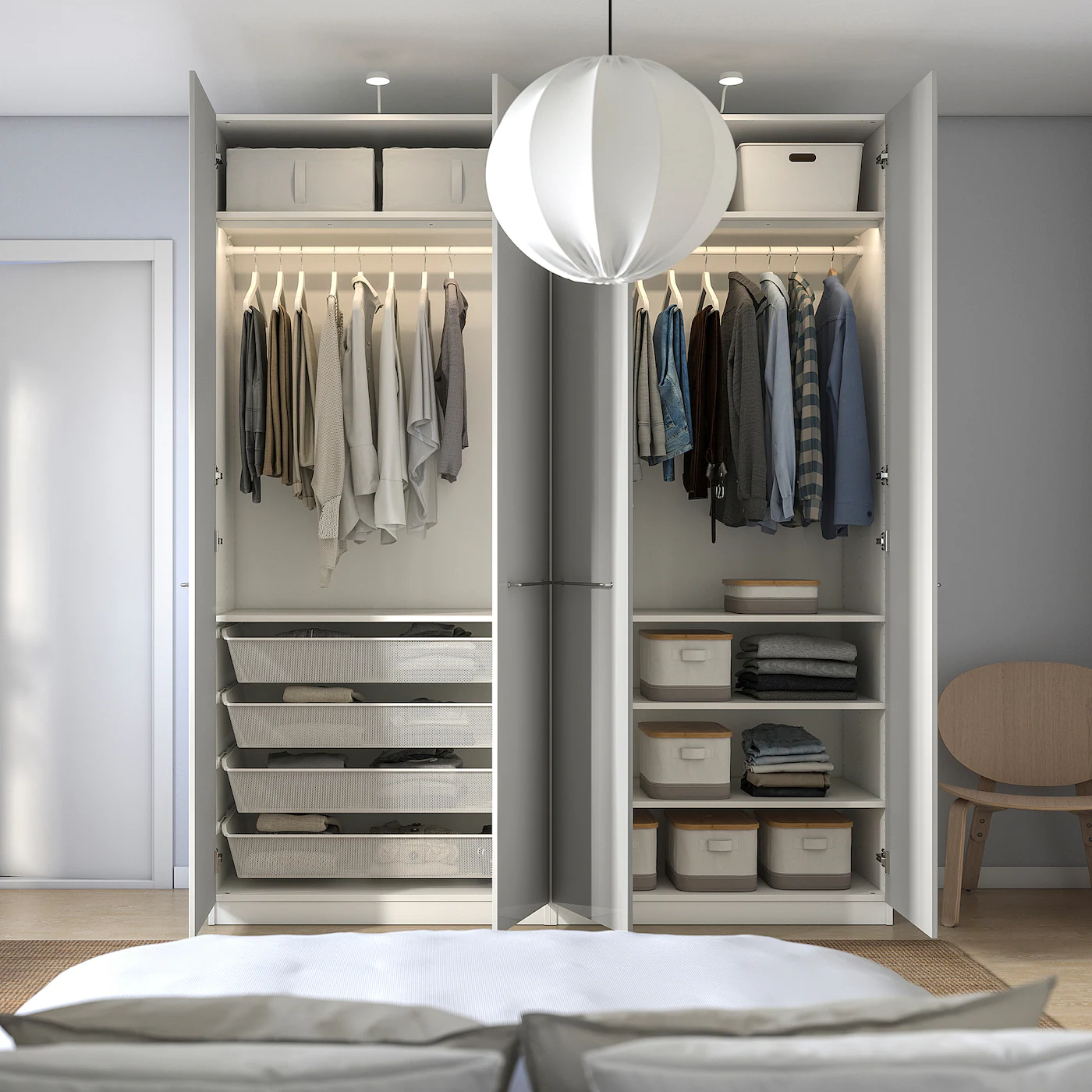 IKEA PAX / FARDAL Wardrobe White/highgloss Light Gray 78 3/4x23 5/8x93 1/8 " 5 IKEA PAX / FARDAL Wardrobe White/highgloss Light Gray 78 3/4x23 5/8x93 1/8 " - Image 3