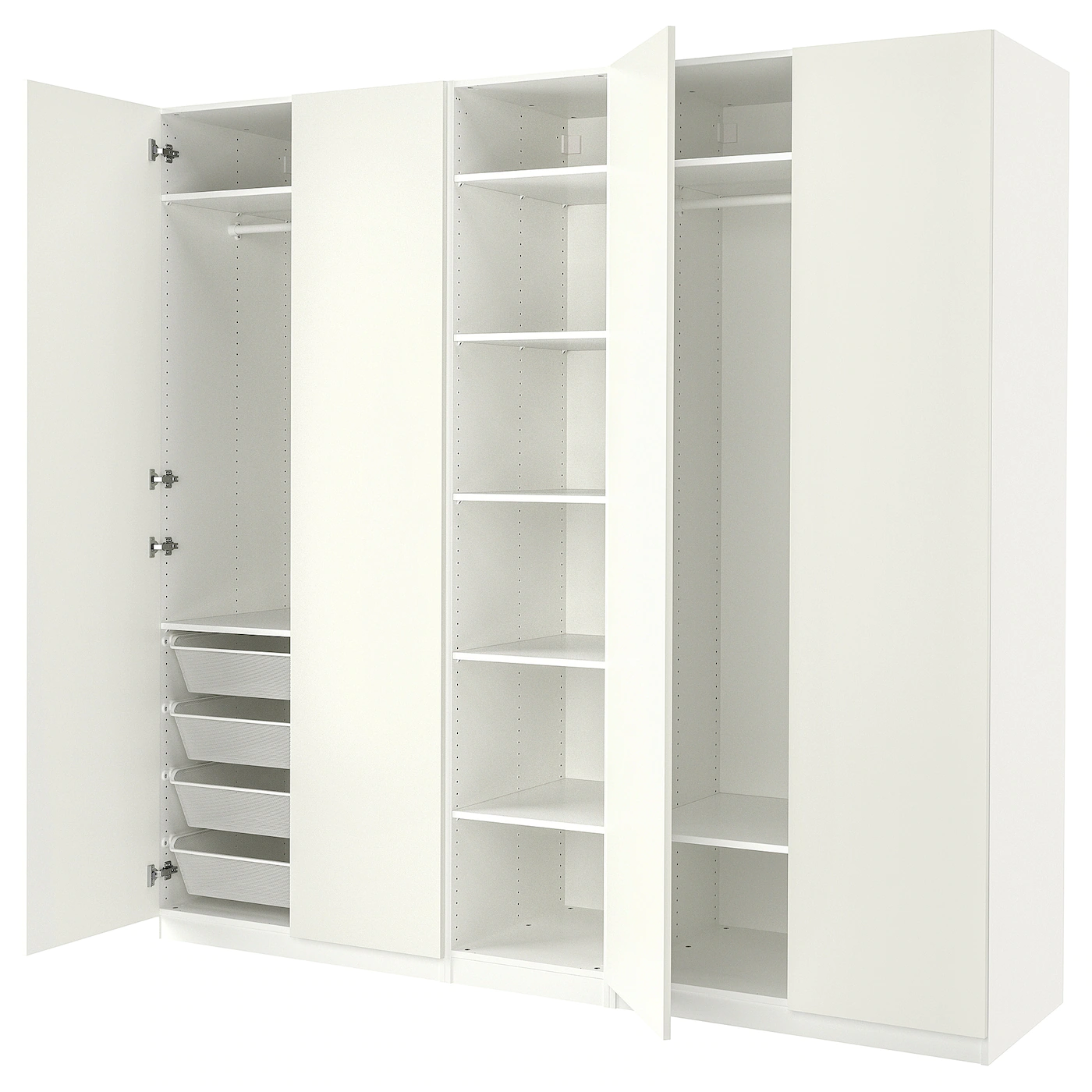 IKEA PAX / FORSAND Wardrobe White 98 3/8x23 5/8x93 1/8 " 1 IKEA PAX / FORSAND Wardrobe White 98 3/8x23 5/8x93 1/8 " -Ikea Storage solution systems Sales pax forsand wardrobe white 1080484 pe858058 s5