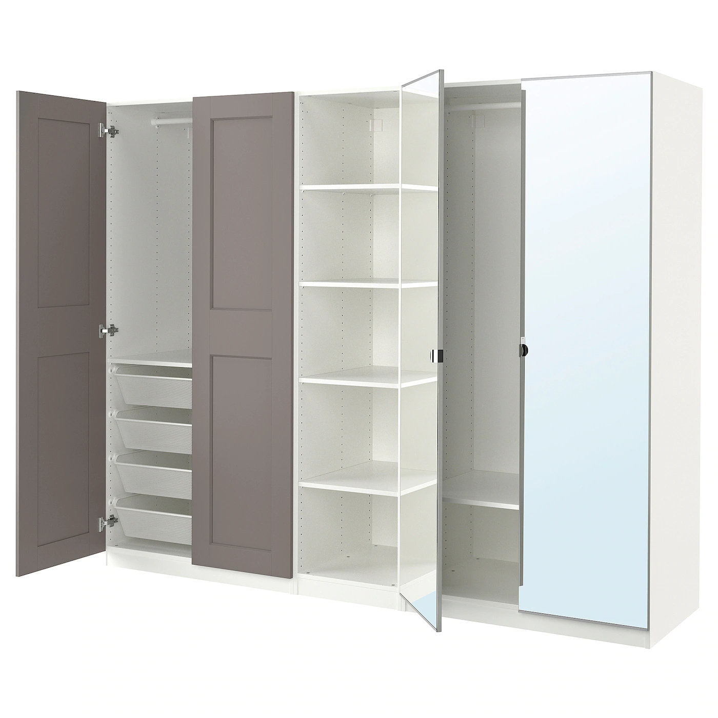 IKEA PAX / GRIMO/VIKEDAL Wardrobe 98 3/8x23 5/8x79 1/4 "