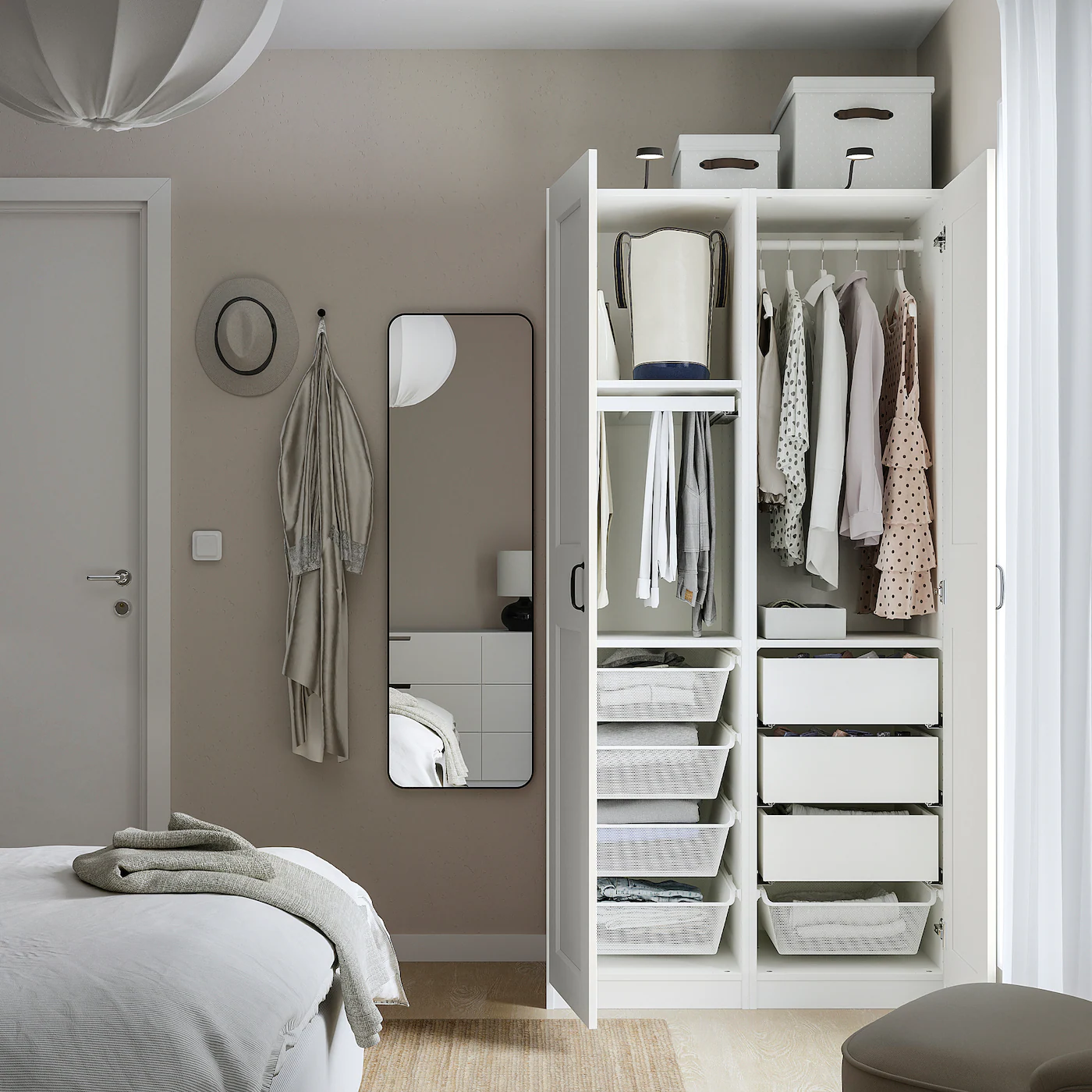 IKEA PAX / GRIMO Wardrobe Combination White/white 39 3/8x23 5/8x79 1/4 " 5 IKEA PAX / GRIMO Wardrobe Combination White/white 39 3/8x23 5/8x79 1/4 " - Image 3