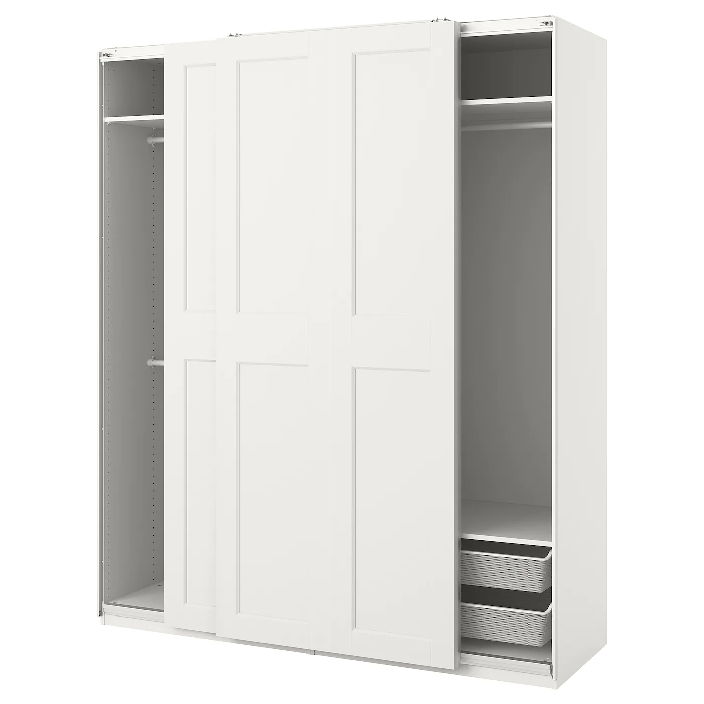 IKEA PAX / GRIMO Wardrobe Combination White 78 3/4x26x93 1/8 " 1 IKEA PAX / GRIMO Wardrobe Combination White 78 3/4x26x93 1/8 " -Ikea Storage solution systems Sales pax grimo wardrobe combination white 0978041 pe813995 s5