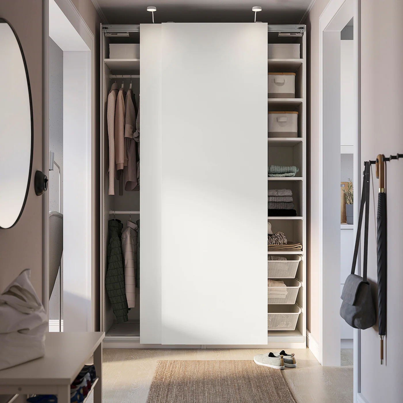 IKEA PAX / HASVIK Wardrobe White 59x26x93 1/8 " 4 IKEA PAX / HASVIK Wardrobe White 59x26x93 1/8 " - Image 2