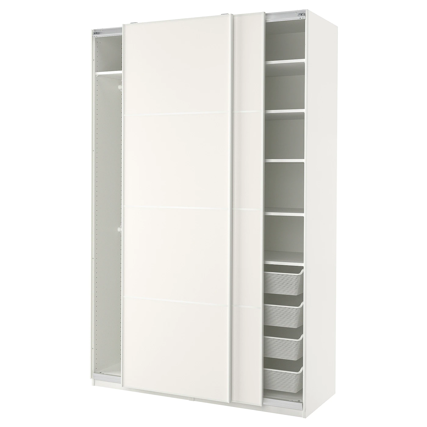 IKEA PAX / MEHAMN Wardrobe Combination White 59x26x93 1/8 " 1 IKEA PAX / MEHAMN Wardrobe Combination White 59x26x93 1/8 " -Ikea Storage solution systems Sales pax mehamn wardrobe combination white 1080209 pe857928 s5