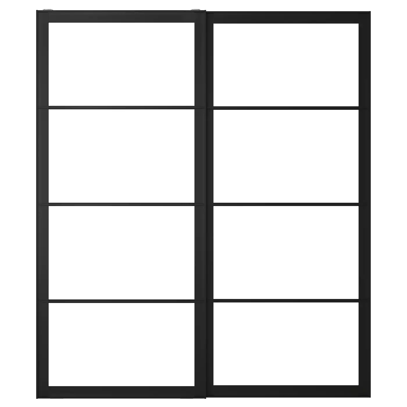 IKEA PAX Pair Of Sliding Door Frames & Rail Black 78 3/4x92 7/8 " -Ikea Storage solution systems Sales pax pair of sliding door frames rail black 0173980 pe327929 s5