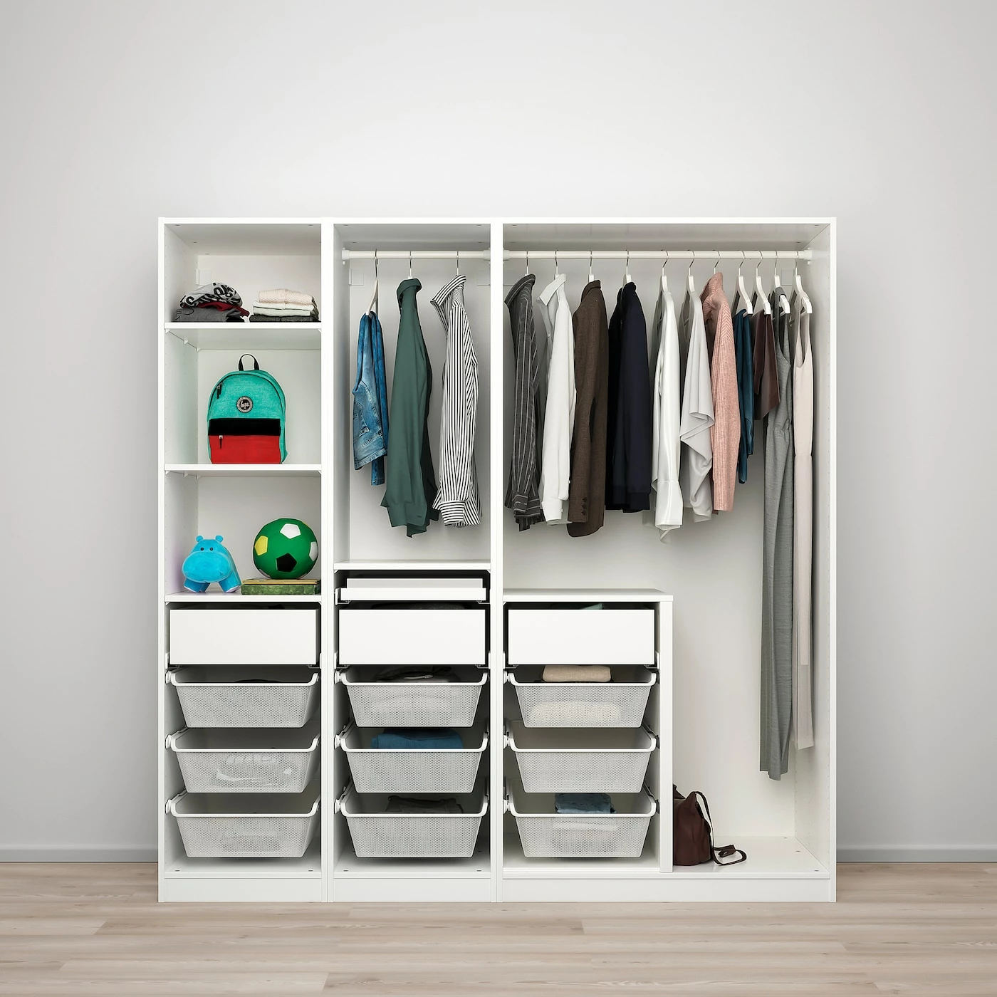 IKEA PAX / SVARTISDAL Wardrobe Combination White White/paper Effect 78 3/4x26x79 1/4 " 6 IKEA PAX / SVARTISDAL Wardrobe Combination White White/paper Effect 78 3/4x26x79 1/4 " - Image 4