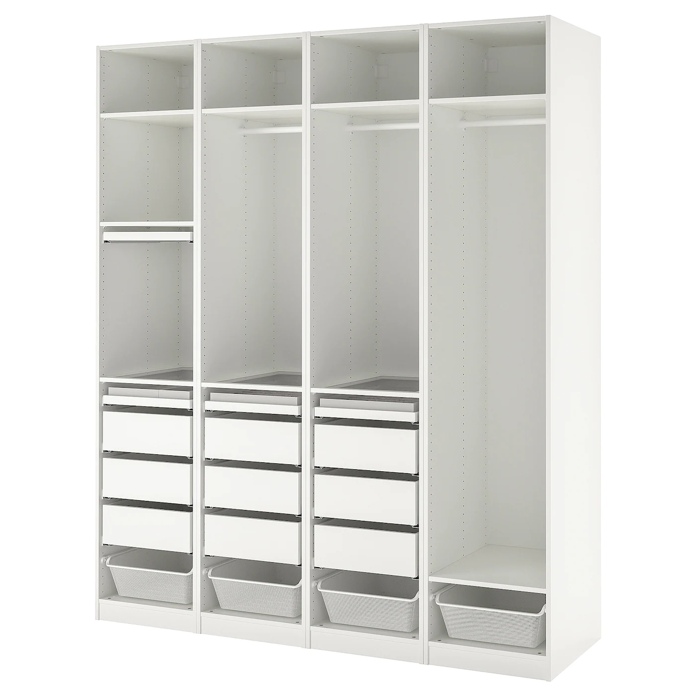 IKEA PAX Wardrobe Combination White 78 3/4x22 7/8x93 1/8 " 1 IKEA PAX Wardrobe Combination White 78 3/4x22 7/8x93 1/8 " -Ikea Storage solution systems Sales pax wardrobe combination white 0816526 pe773513 s5