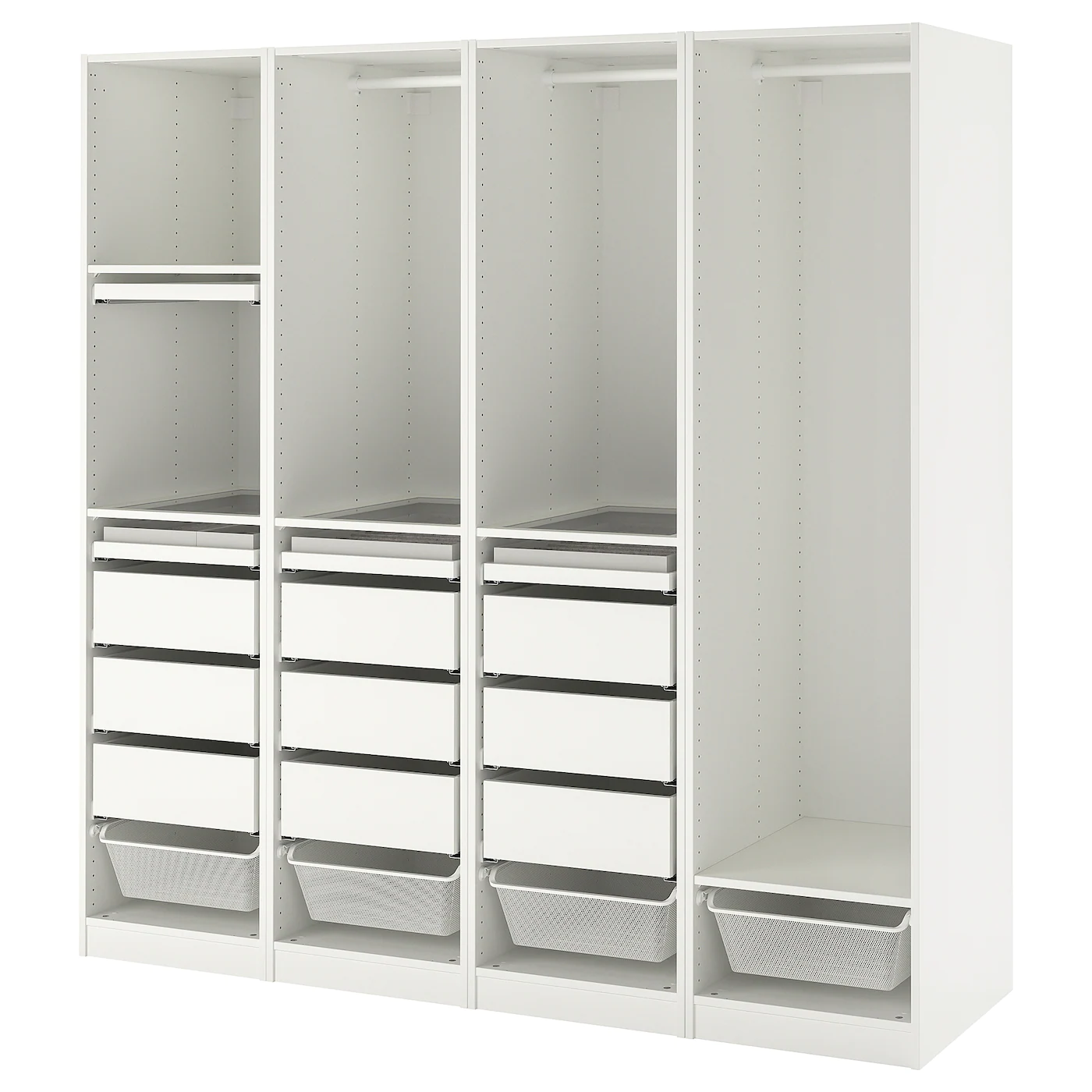 IKEA PAX Wardrobe Combination White 78 3/4x22 7/8x79 1/4 "