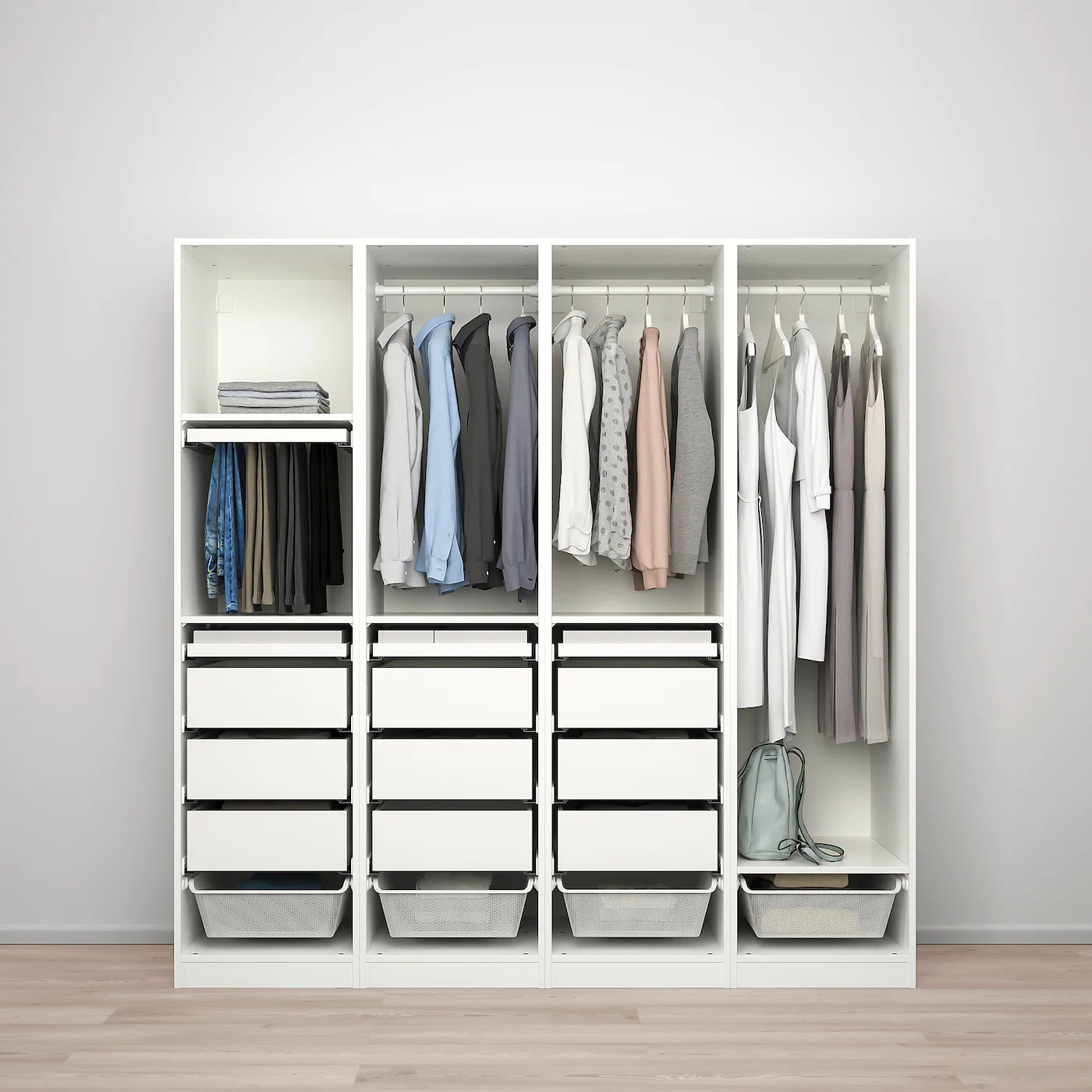 IKEA PAX Wardrobe Combination White 78 3/4x22 7/8x79 1/4 " 4 IKEA PAX Wardrobe Combination White 78 3/4x22 7/8x79 1/4 " - Image 2