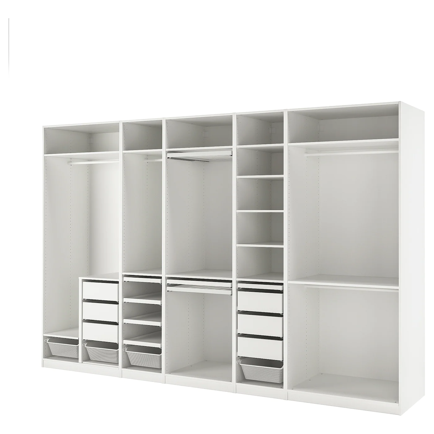 IKEA PAX Wardrobe Combination White 147 5/8x22 7/8x93 1/8 " 1 IKEA PAX Wardrobe Combination White 147 5/8x22 7/8x93 1/8 " -Ikea Storage solution systems Sales pax wardrobe combination white 0988427 pe818106 s5