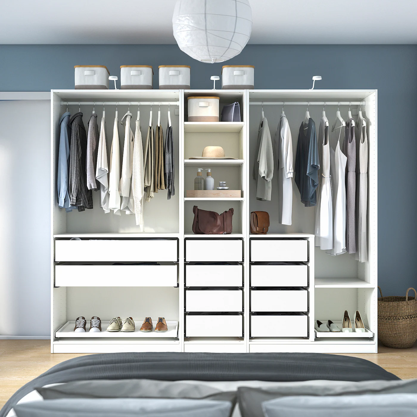 IKEA PAX Wardrobe Combination White 98 3/8x22 7/8x79 1/8 " 5 IKEA PAX Wardrobe Combination White 98 3/8x22 7/8x79 1/8 " - Image 3
