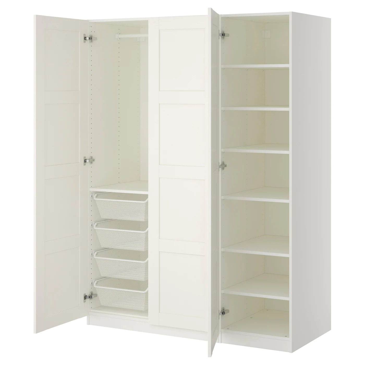 IKEA PAX Wardrobe White/Bergsbo White 59x23 5/8x79 1/4 "