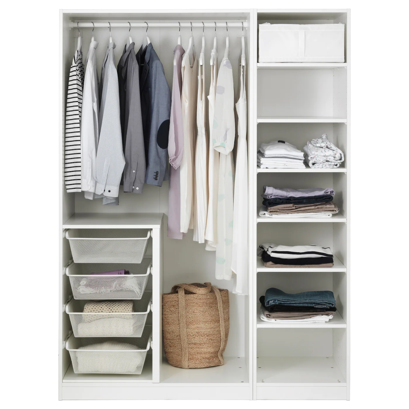 IKEA PAX Wardrobe White/Bergsbo White 59x23 5/8x79 1/4 " 5 IKEA PAX Wardrobe White/Bergsbo White 59x23 5/8x79 1/4 " - Image 3