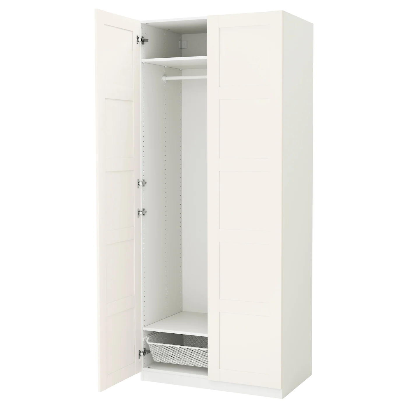 IKEA PAX Wardrobe White/Bergsbo White 39 3/8x23 5/8x93 1/8 " 1 IKEA PAX Wardrobe White/Bergsbo White 39 3/8x23 5/8x93 1/8 " -Ikea Storage solution systems Sales pax wardrobe white bergsbo white 0397148 pe562788 s5