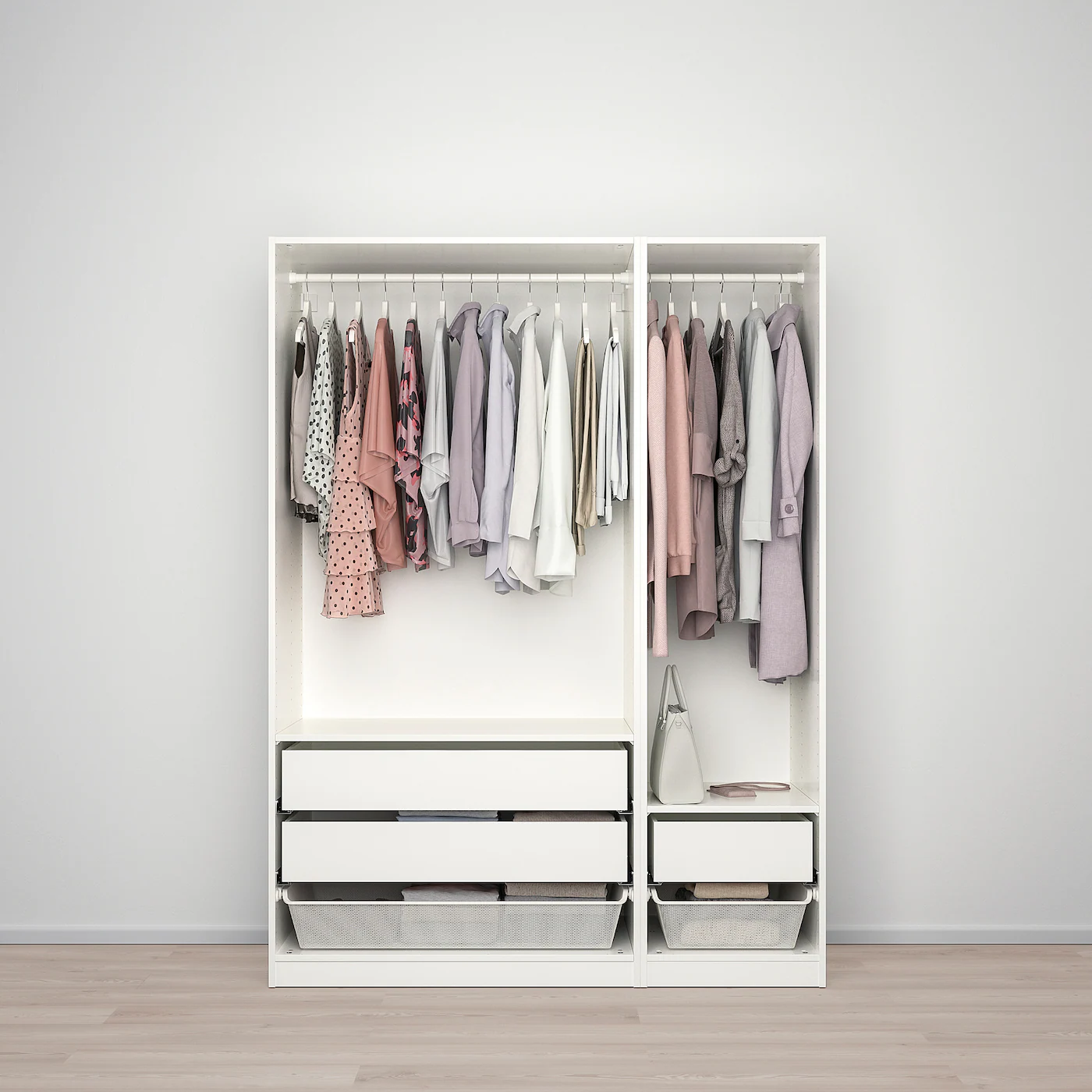 IKEA PAX Wardrobe White/Fardal Highgloss/white 59x23 5/8x79 1/4 " 5 IKEA PAX Wardrobe White/Fardal Highgloss/white 59x23 5/8x79 1/4 " - Image 3