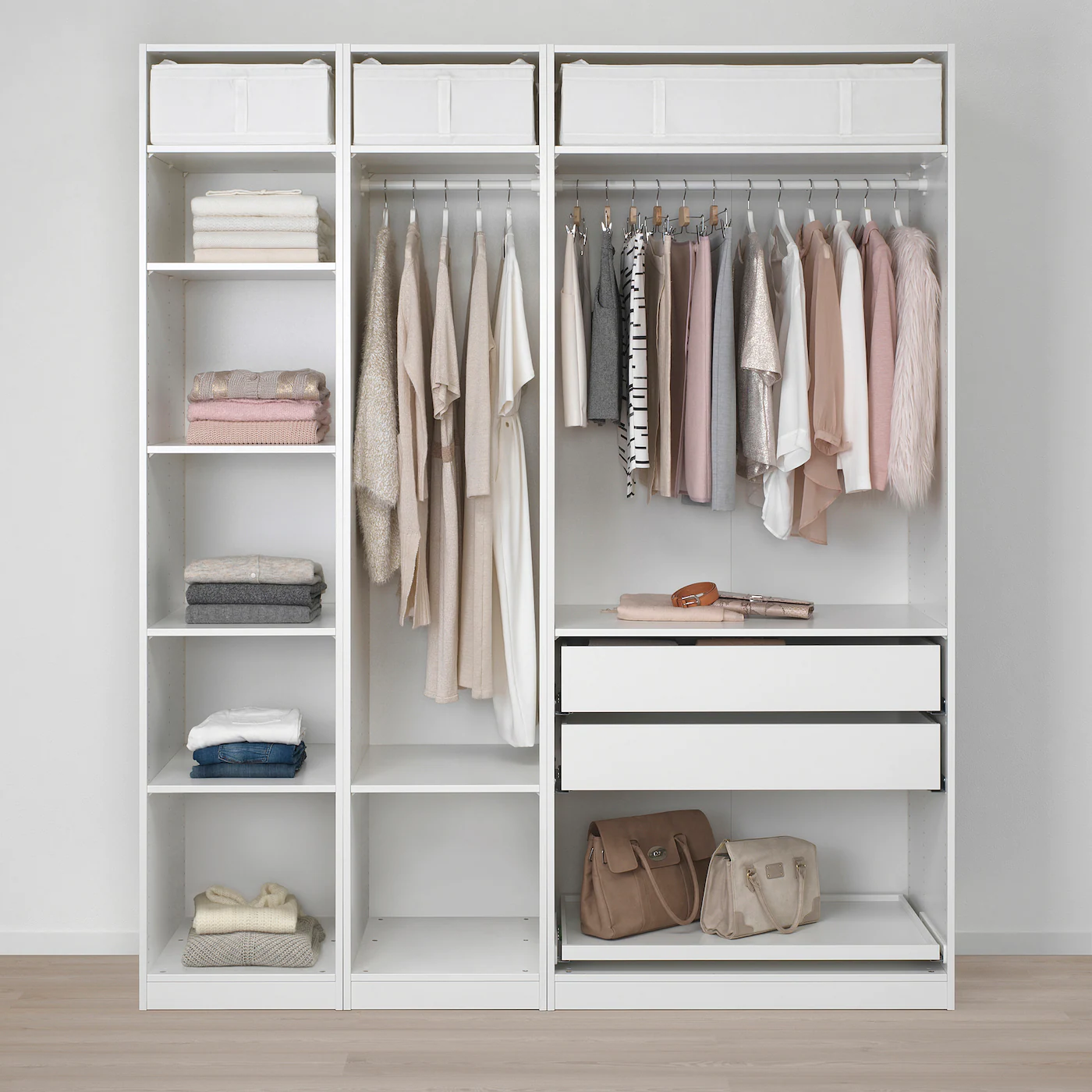 IKEA PAX Wardrobe White/Flisberget Light Beige 78 3/4x23 5/8x93 1/8 " 6 IKEA PAX Wardrobe White/Flisberget Light Beige 78 3/4x23 5/8x93 1/8 " - Image 4