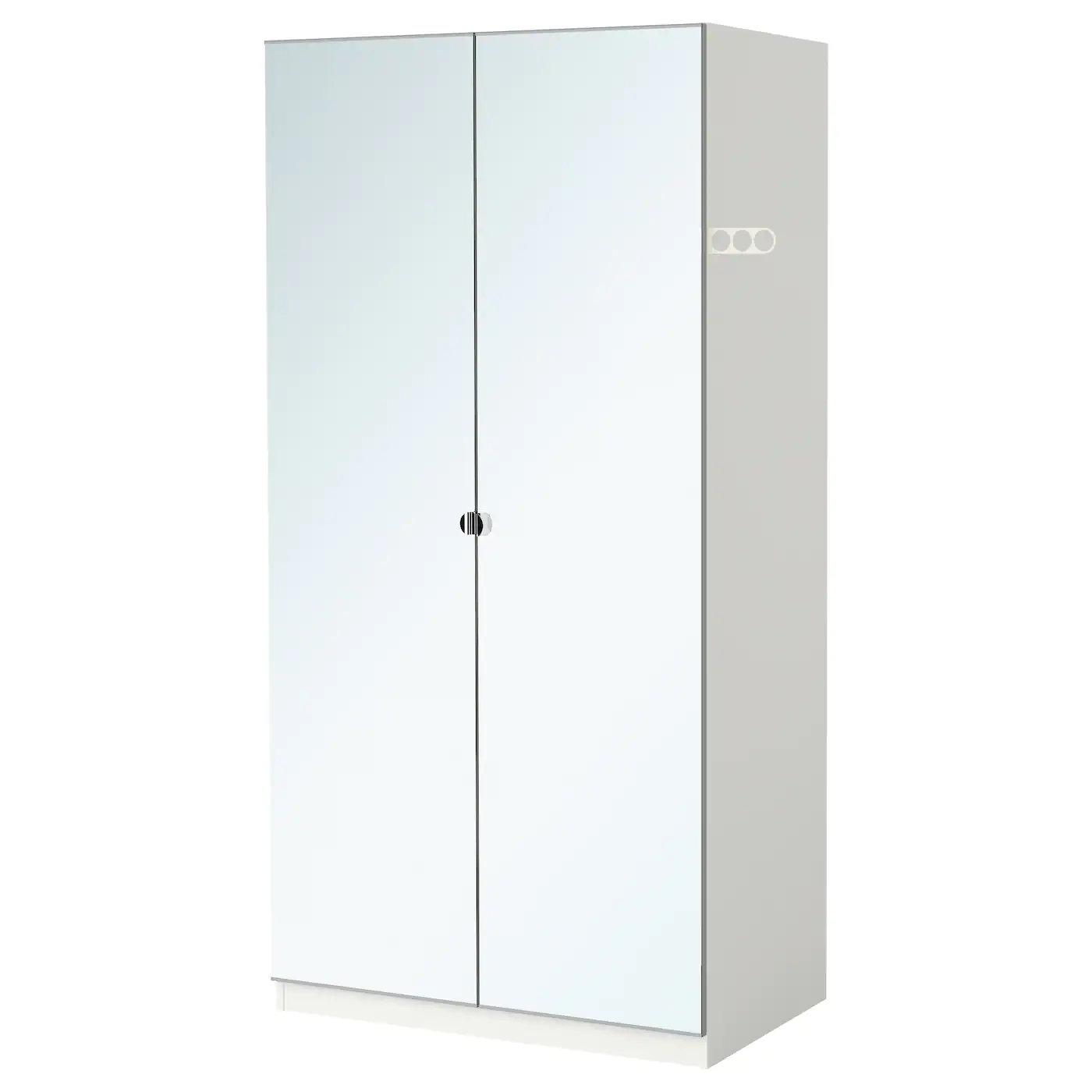 IKEA PAX Wardrobe With 2 Doors White/Vikedal Mirror Glass 39 3/8x23 3/4x93 1/8 " 4 IKEA PAX Wardrobe With 2 Doors White/Vikedal Mirror Glass 39 3/8x23 3/4x93 1/8 " - Image 2