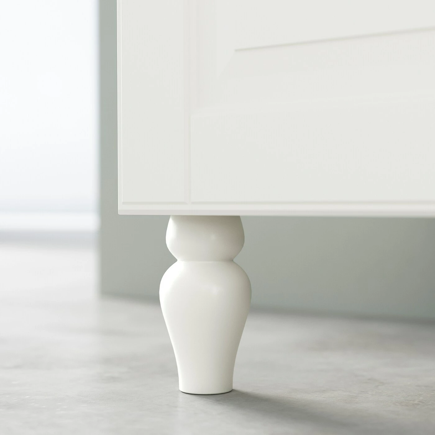 IKEA SIGGARP Leg White 3 7/8 " 4 IKEA SIGGARP Leg White 3 7/8 " - Image 2