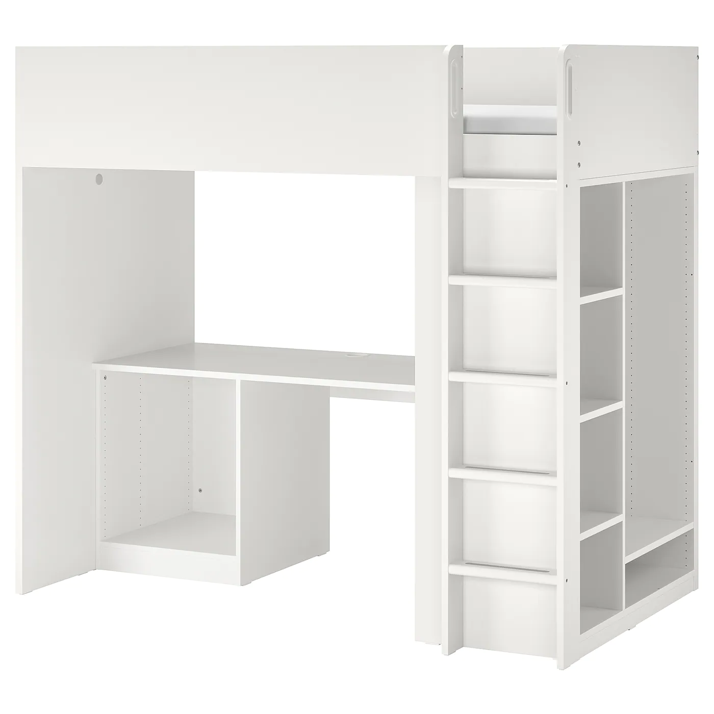 IKEA SMÅSTAD Loft Bed Frame, Desk And Storage White Twin