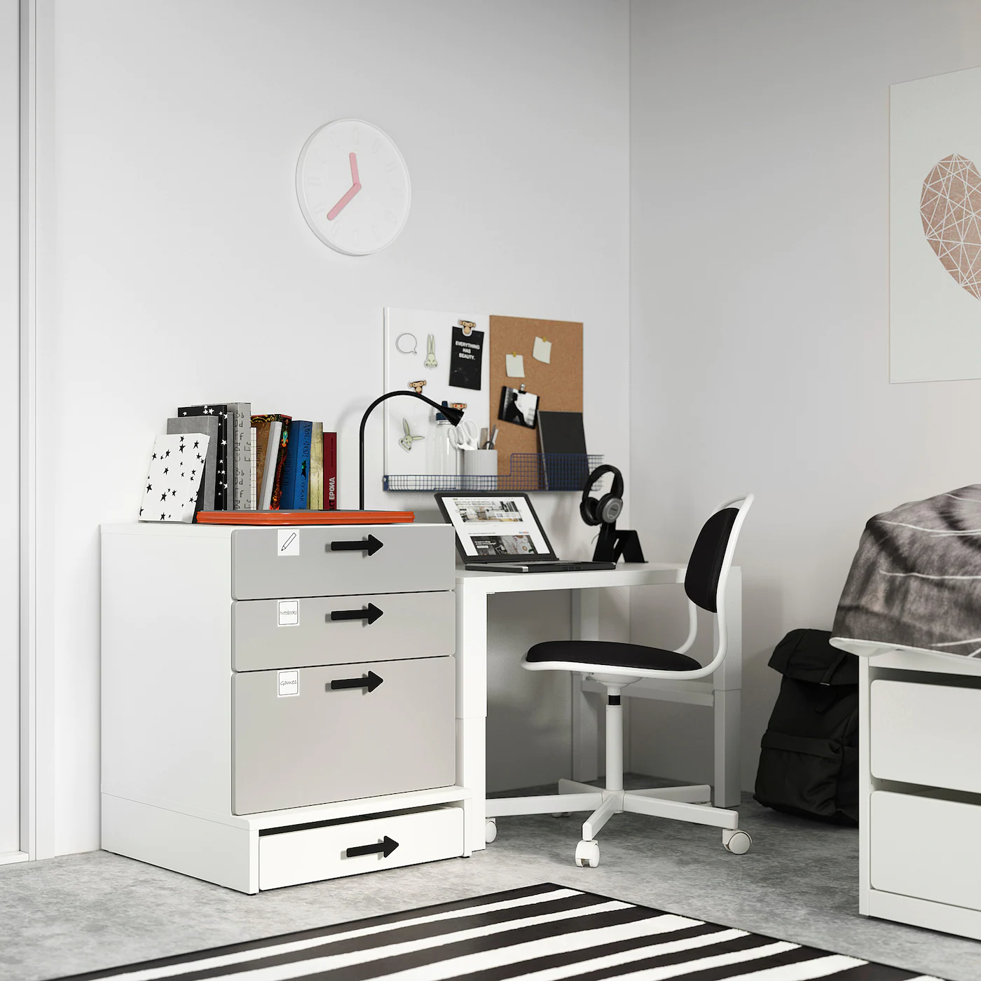 IKEA SMÅSTAD / UPPFÖRA 3drawer Chest White/gray 23 5/8x24 3/4x29 7/8 " 6 IKEA SMÅSTAD / UPPFÖRA 3drawer Chest White/gray 23 5/8x24 3/4x29 7/8 " - Image 4