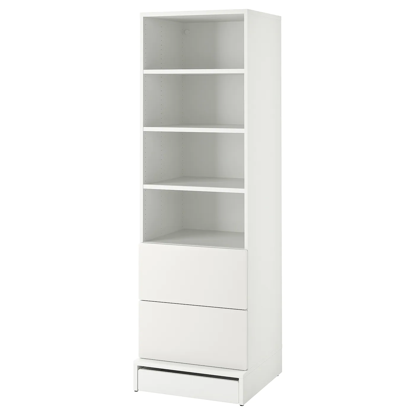 IKEA SMÅSTAD / UPPFÖRA Bookcase White White/with 2 Drawers 23 5/8x24 3/4x77 1/8 "