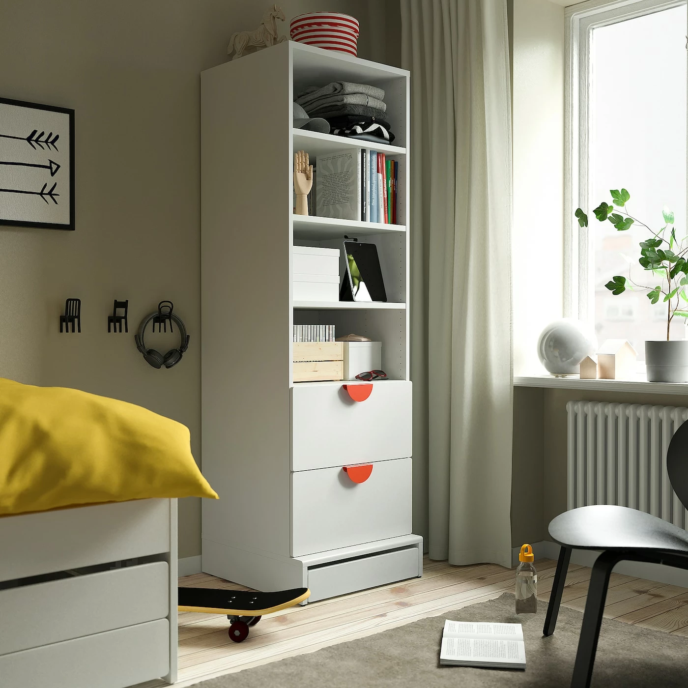 IKEA SMÅSTAD / UPPFÖRA Bookcase White White/with 2 Drawers 23 5/8x24 3/4x77 1/8 " 4 IKEA SMÅSTAD / UPPFÖRA Bookcase White White/with 2 Drawers 23 5/8x24 3/4x77 1/8 " - Image 2