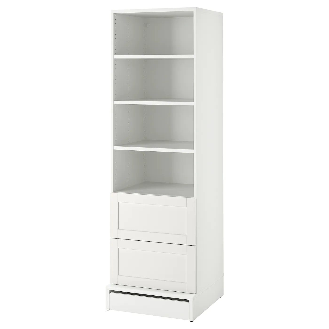 IKEA SMÅSTAD / UPPFÖRA Bookcase White With Frame/with 2 Drawers 23 5/8x24 3/4x77 1/8 " -Ikea Storage solution systems Sales smastad uppfoera bookcase white with frame with 2 drawers 1099875 pe865970 s5 3