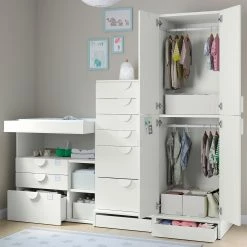 IKEA SMÅSTAD / UPPFÖRA Storage Combination White White/with Changing Table 82 5/8x31 1/2x77 1/8 " 12 IKEA SMÅSTAD / UPPFÖRA Storage Combination White White/with Changing Table 82 5/8x31 1/2x77 1/8 " -Ikea Storage solution systems Sales smastad uppfoera storage combination white white with changing table 1009726 pe827710 s5