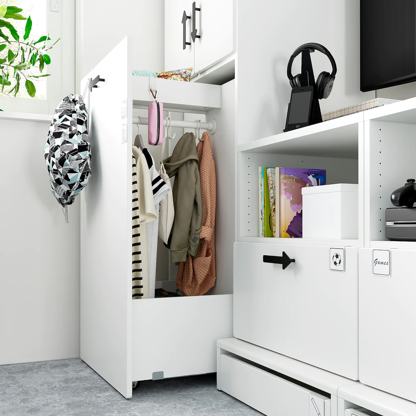 IKEA SMÅSTAD / UPPFÖRA Storage Combination White White/with Pullout 70 7/8x24 3/4x77 1/8 " 7 IKEA SMÅSTAD / UPPFÖRA Storage Combination White White/with Pullout 70 7/8x24 3/4x77 1/8 " - Image 5