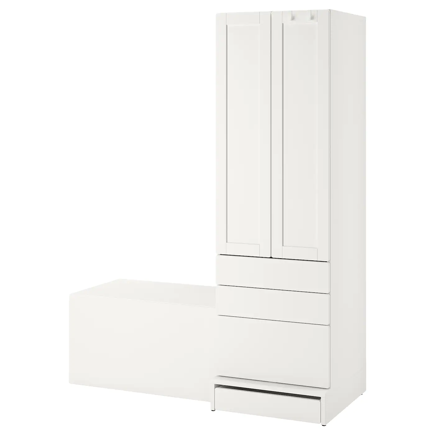 IKEA SMÅSTAD / UPPFÖRA Storage Combination White White/with Bench 59x24 3/4x77 1/8 " 11 IKEA SMÅSTAD / UPPFÖRA Storage Combination White White/with Bench 59x24 3/4x77 1/8 " - Image 9