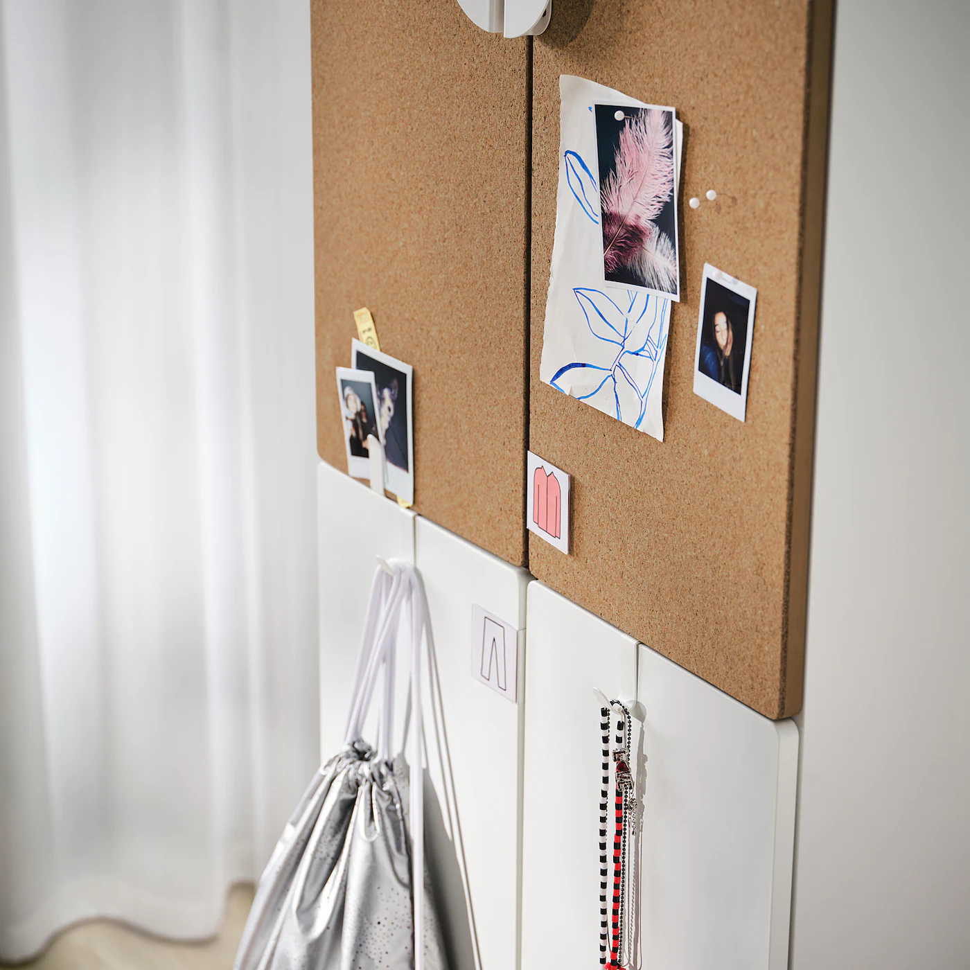 IKEA SMÅSTAD / UPPFÖRA Wardrobe White Cork/with 2 Clothes Rails 23 5/8x24 3/4x77 1/8 " 5 IKEA SMÅSTAD / UPPFÖRA Wardrobe White Cork/with 2 Clothes Rails 23 5/8x24 3/4x77 1/8 " - Image 3