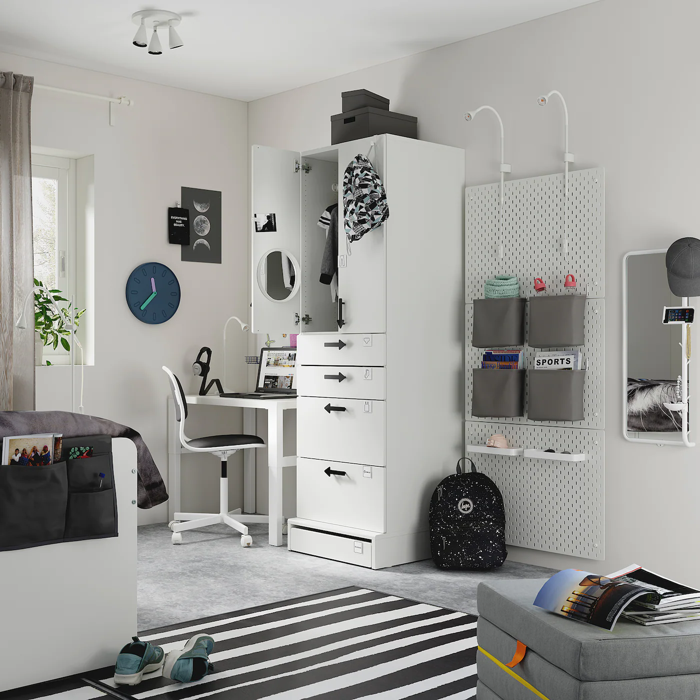 IKEA SMÅSTAD / UPPFÖRA Wardrobe White Cork/with 4 Drawers 23 5/8x24 3/4x77 1/8 " 5 IKEA SMÅSTAD / UPPFÖRA Wardrobe White Cork/with 4 Drawers 23 5/8x24 3/4x77 1/8 " - Image 3