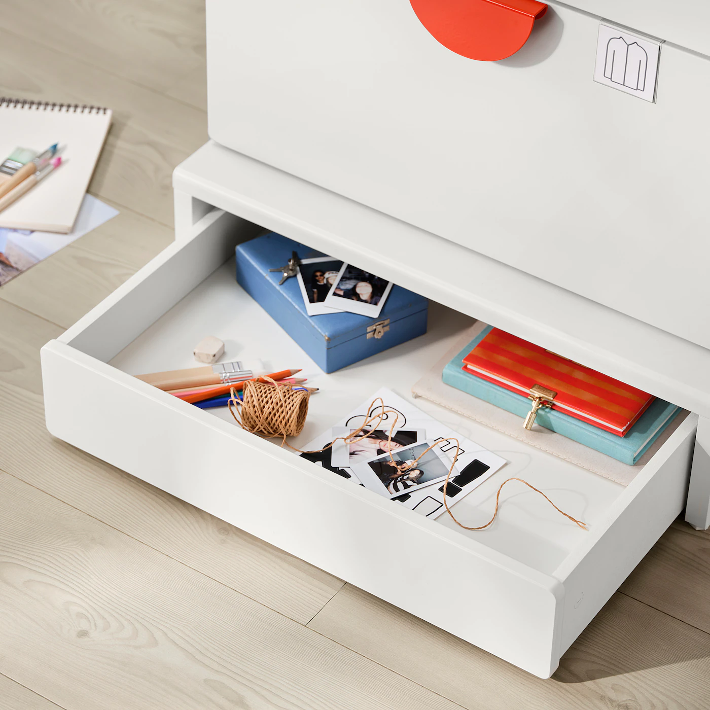 IKEA SMÅSTAD / UPPFÖRA Wardrobe White Cork/with 4 Drawers 23 5/8x24 3/4x77 1/8 " 7 IKEA SMÅSTAD / UPPFÖRA Wardrobe White Cork/with 4 Drawers 23 5/8x24 3/4x77 1/8 " - Image 5