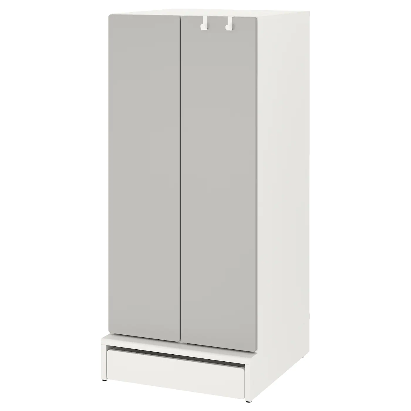 IKEA SMÅSTAD / UPPFÖRA Wardrobe White/gray 23 5/8x24 3/4x53 1/2 "