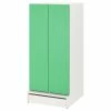 IKEA SMÅSTAD / UPPFÖRA Wardrobe White Green/with 3 Shelves 23 5/8x24 3/4x53 1/2 " -Ikea Storage solution systems Sales smastad uppfoera wardrobe white green with 3 shelves 1099963 pe866025 s5 1