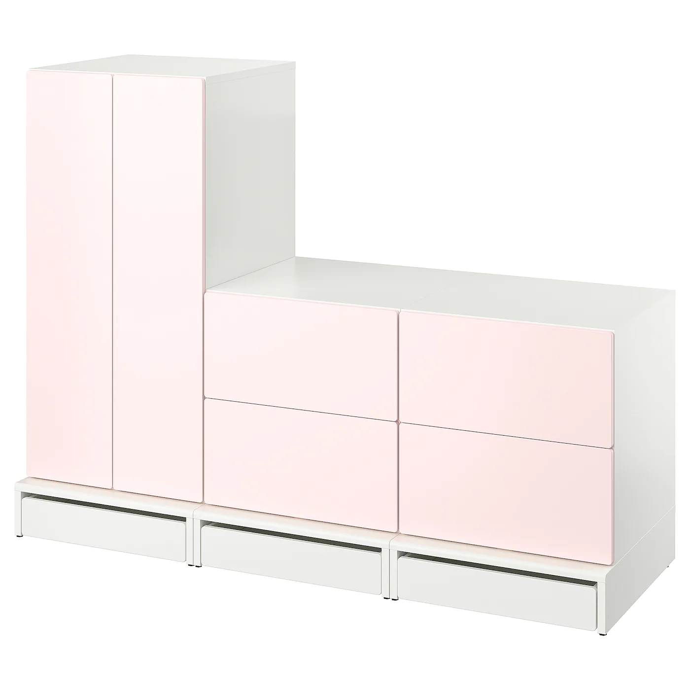 IKEA SMÅSTAD / UPPFÖRA Wardrobe White White/with 2 Chests Of Drawers 70 7/8x22 1/2x53 1/2 " 6 IKEA SMÅSTAD / UPPFÖRA Wardrobe White White/with 2 Chests Of Drawers 70 7/8x22 1/2x53 1/2 " - Image 4