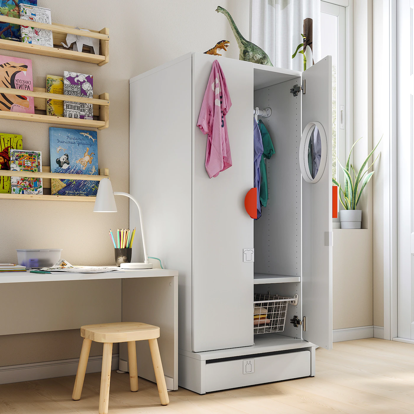 IKEA SMÅSTAD / UPPFÖRA Wardrobe White/white 23 5/8x24 3/4x53 1/2 " 5 IKEA SMÅSTAD / UPPFÖRA Wardrobe White/white 23 5/8x24 3/4x53 1/2 " - Image 3