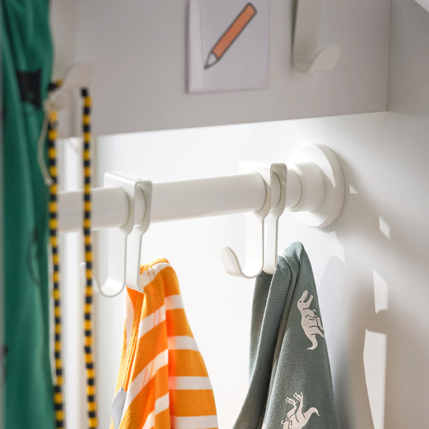 IKEA SMÅSTAD Wardrobe With Pullout Unit White/cork With Clothing Rod 23 5/8x22 1/2x77 1/8 " 7 IKEA SMÅSTAD Wardrobe With Pullout Unit White/cork With Clothing Rod 23 5/8x22 1/2x77 1/8 " - Image 5