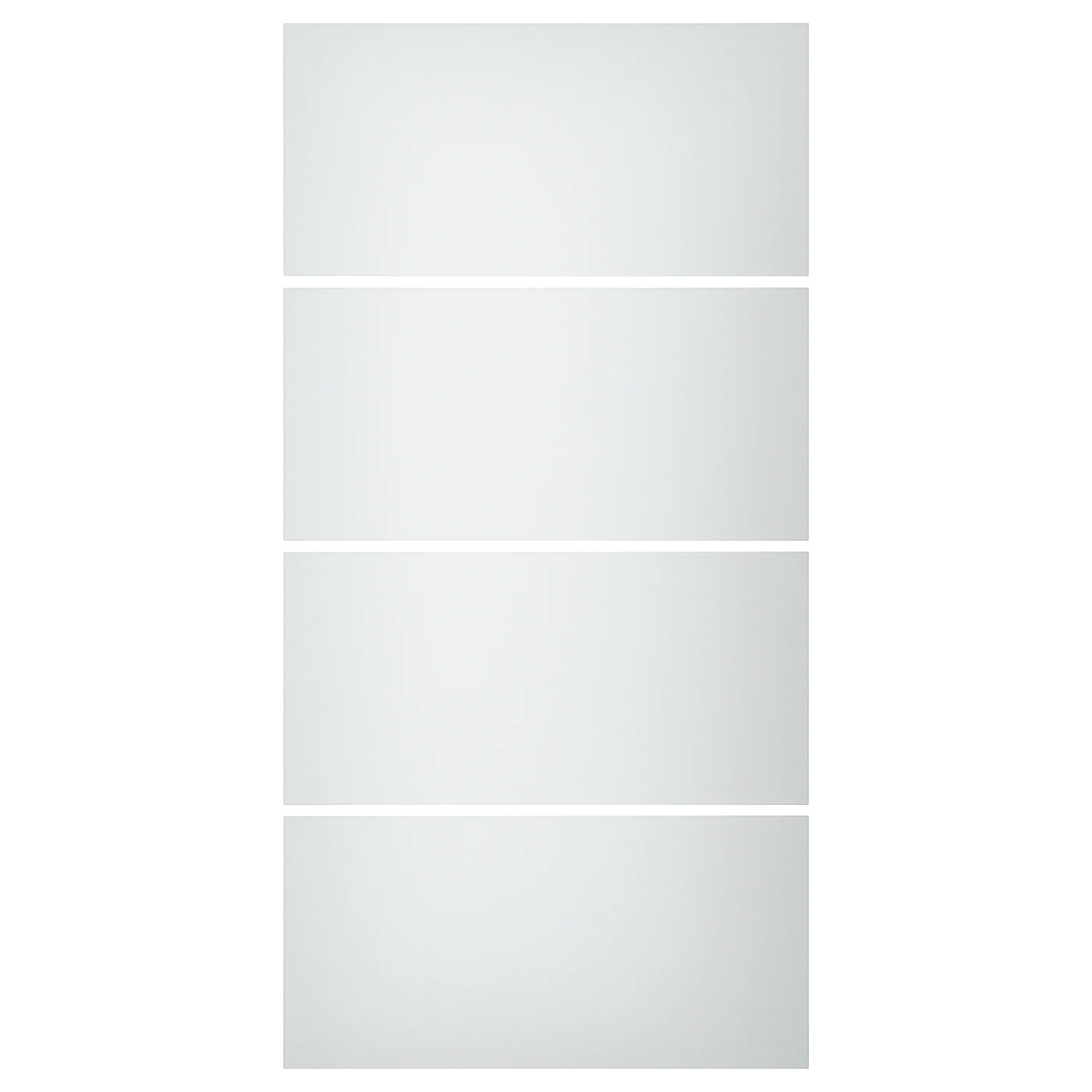 IKEA SVARTISDAL 4 Panels For Sliding Door Frame White Paper Effect 39 3/8x79 1/8 "