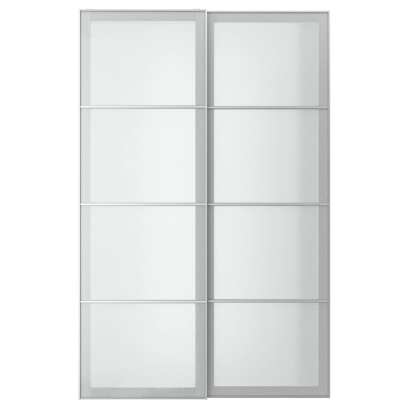 IKEA SVARTISDAL Pair Of Sliding Doors White Paper Effect 59x92 7/8 "