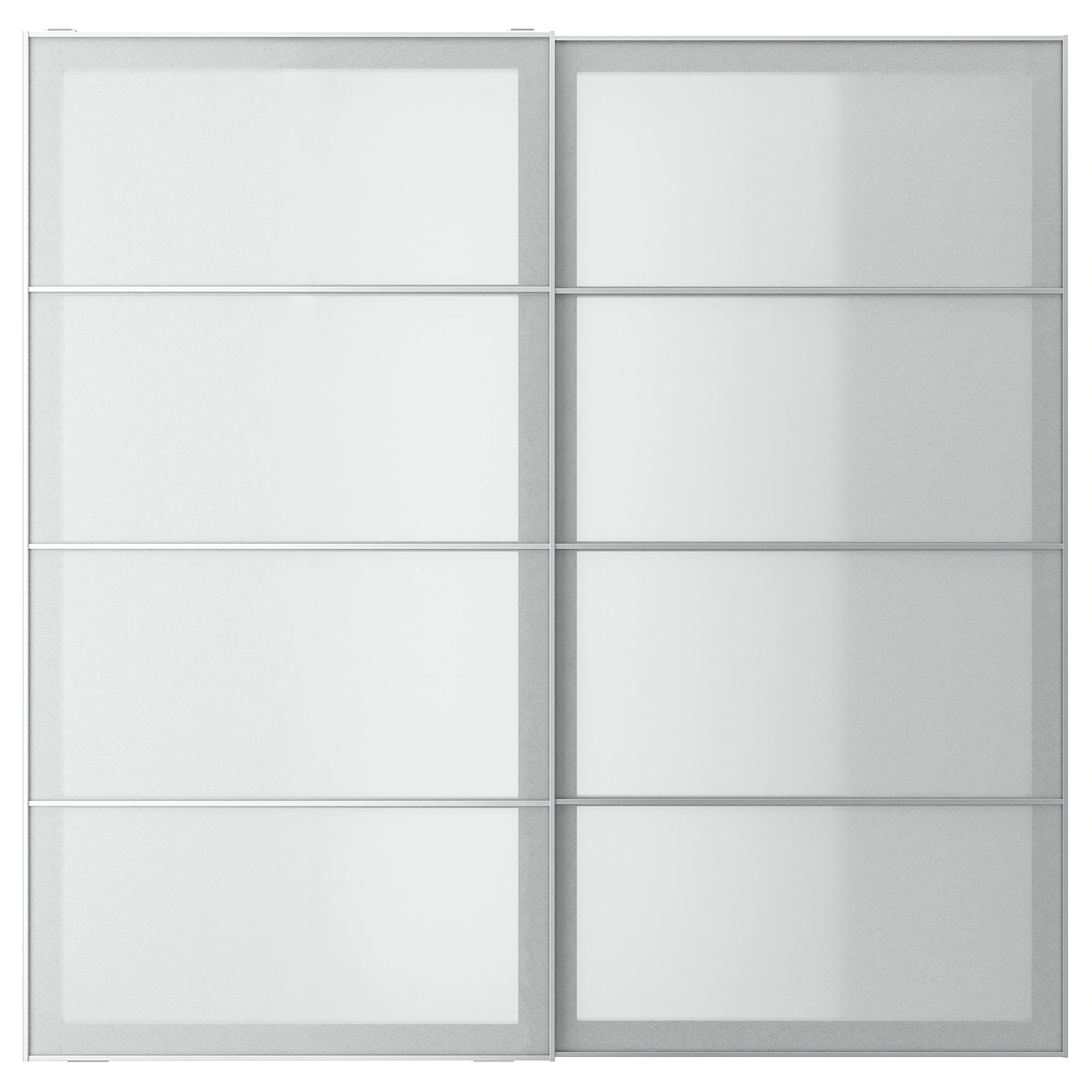 IKEA SVARTISDAL Pair Of Sliding Doors White Paper Effect 78 3/4x79 1/8 "